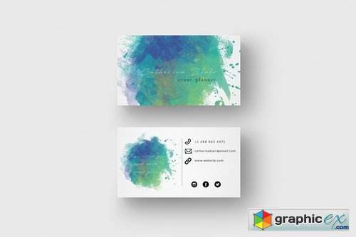 Business Card Template Event Planner