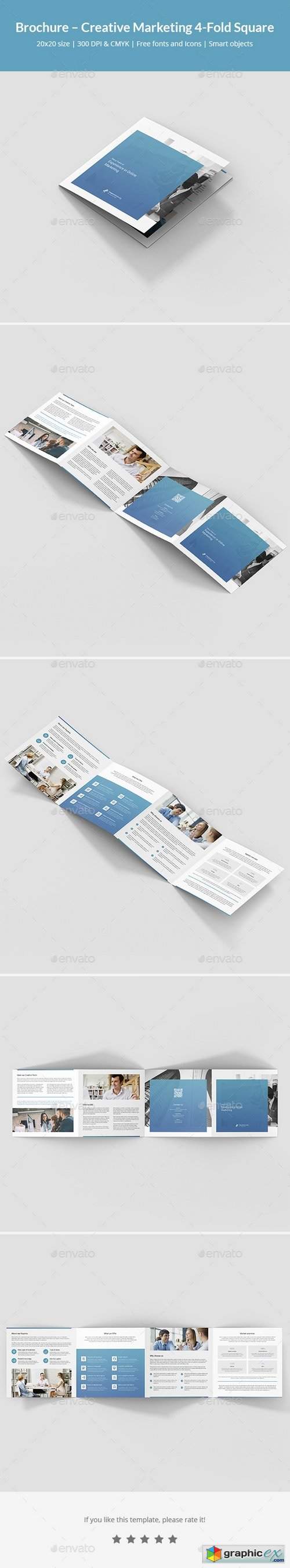 Brochure – Creative Marketing 4-Fold Square