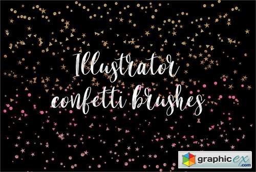Illustrator Confetti Brushes