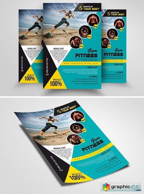 Fitness Gym PSD Flyer Templates 1570338