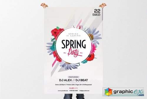 Spring Party - PSD Event Flyer