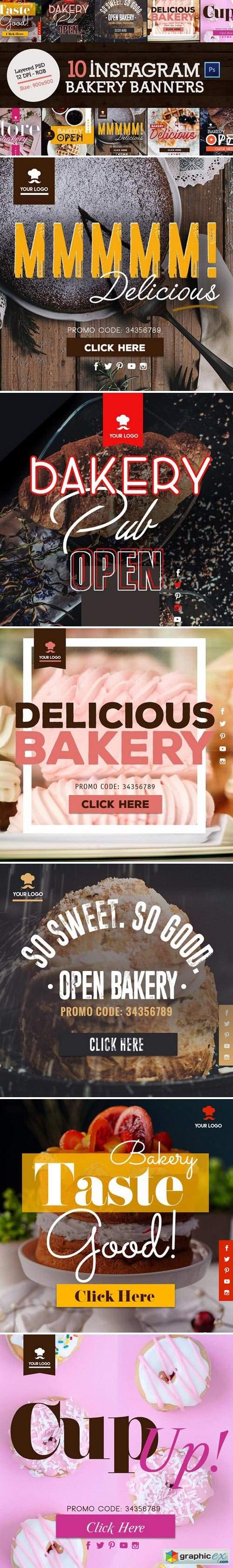 10 Instagram Bakery Banners