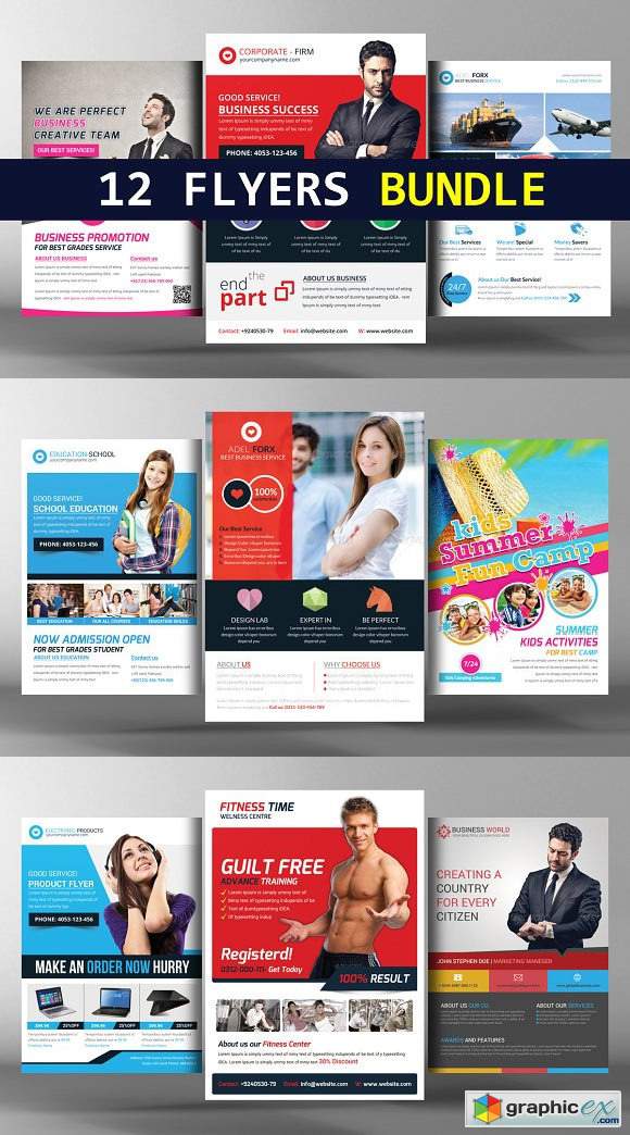 12 Agency Corporate Business Flyers