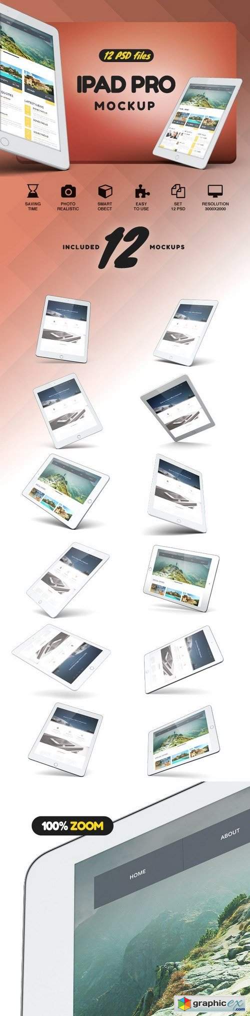 iPad Pro 9,7 Mockup