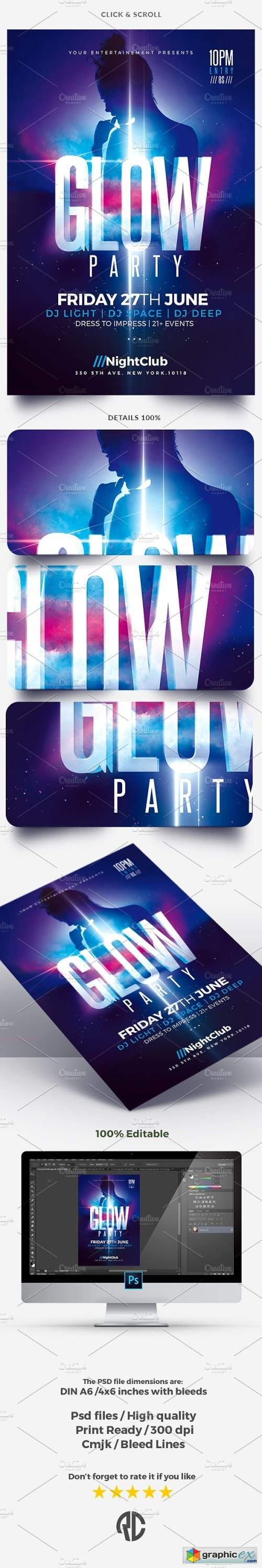 Glow Party - Flyer Template