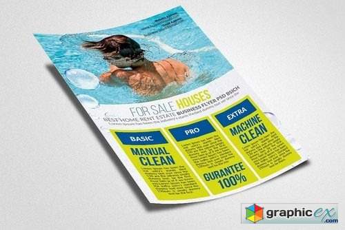 Pool Cleaning Service Flyer