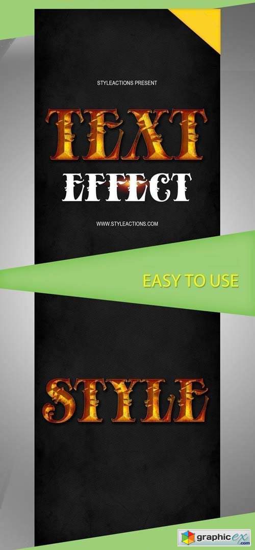 Text Effect V1 Photoshop Action