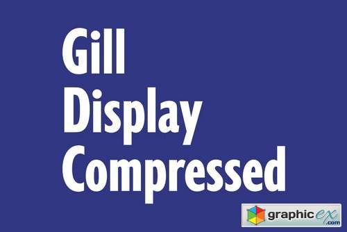 Gill Display Compressed Font