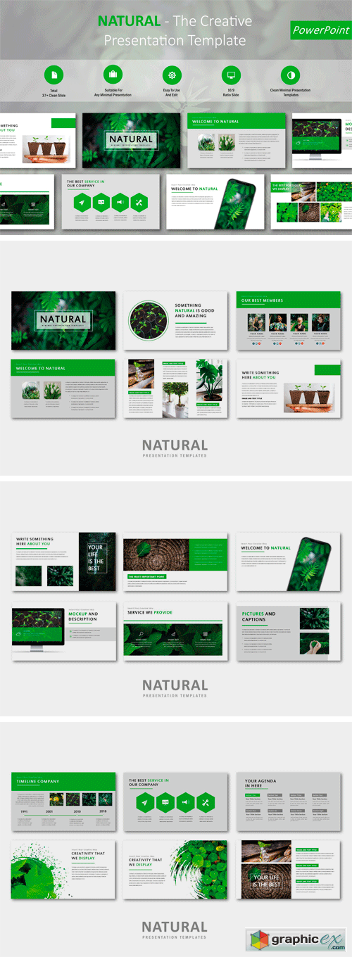Natural Creative PowerPoint Template