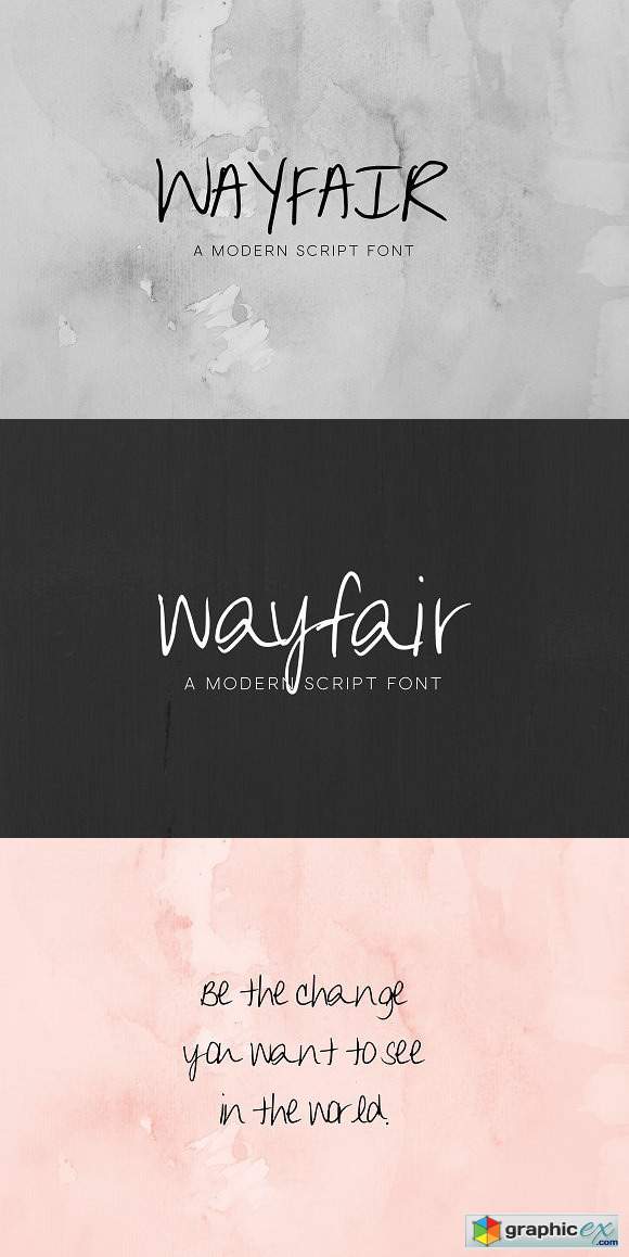 Wayfair - A Modern Script Font