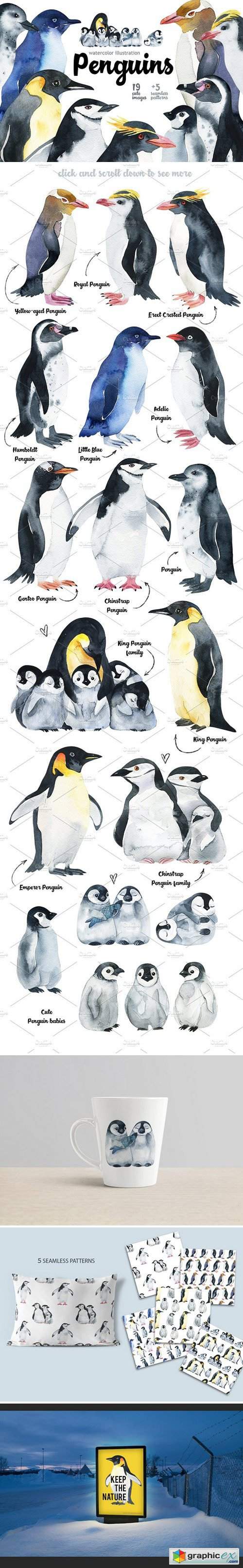 Penguins at the Pole-illustration