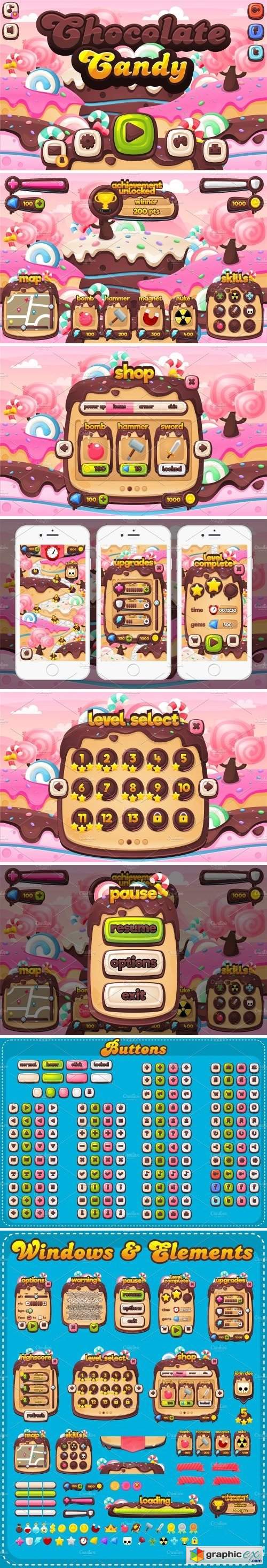 Chocolate Candy - Game GUI