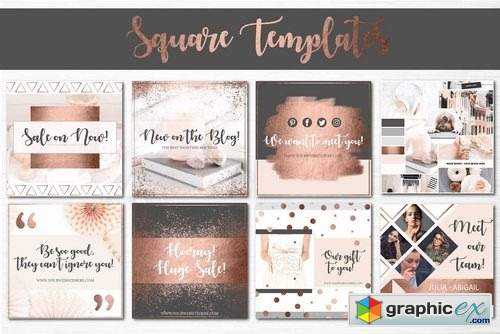 Social Media Rose Gold Collection