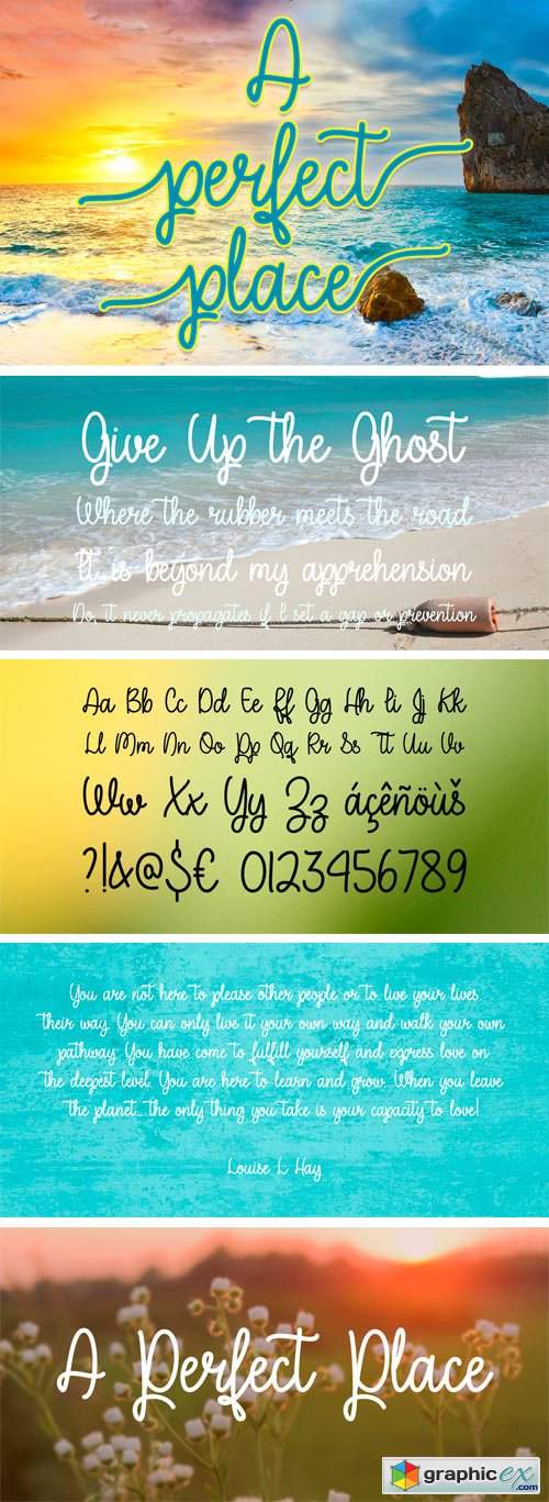 A Perfect Place Font