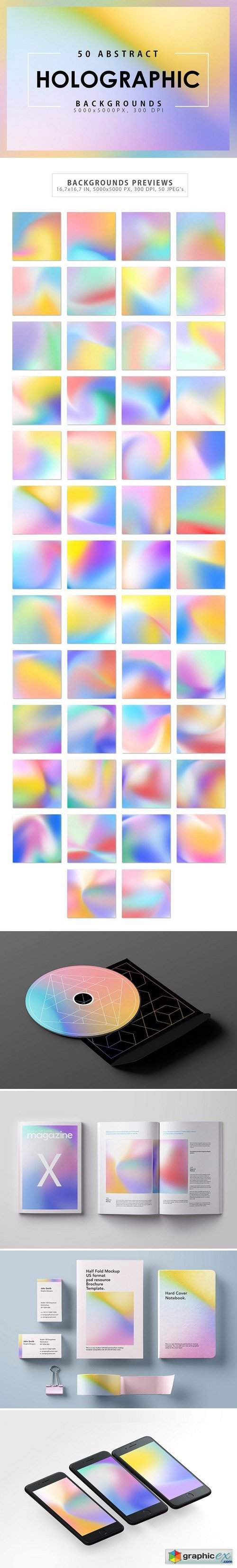 50 Holographic Backgrounds 2227793