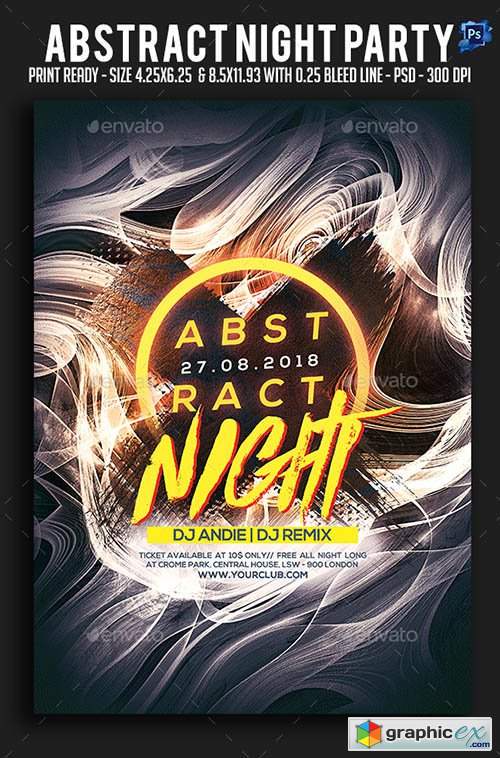 Abstract Night Party Flyer