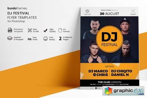 DJ Festival Flyer Template