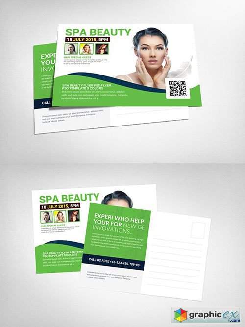 Spa Beauty Postcard Template 2443393