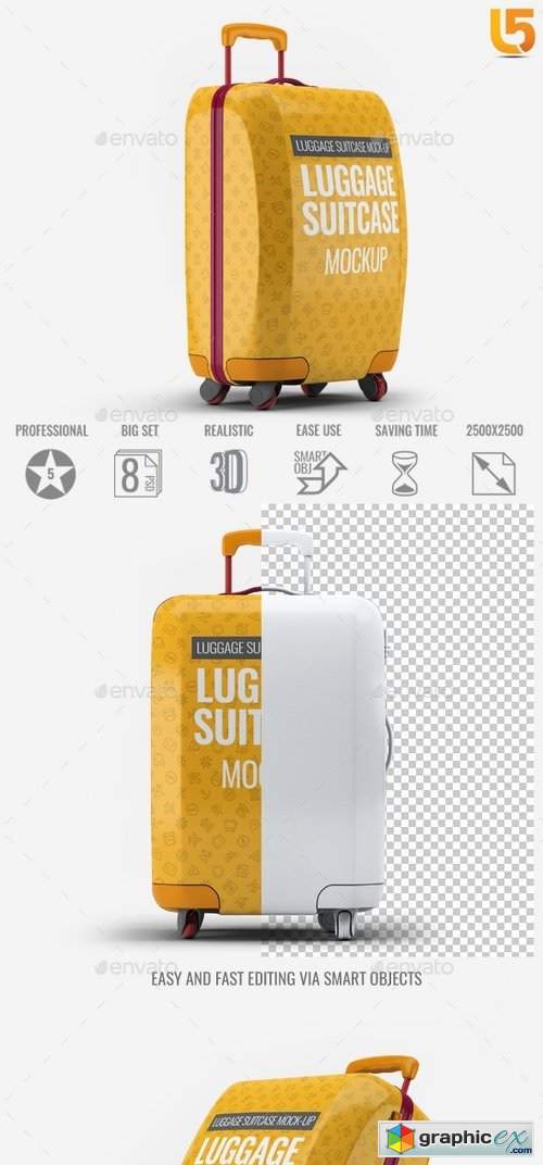 Luggage Suitcase Mock-up