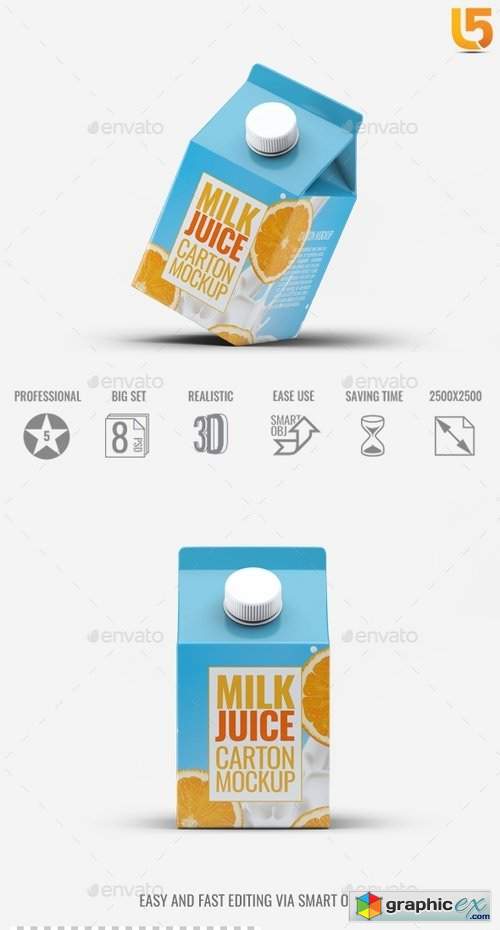 Milk or Juice Carton Mock-Up v4