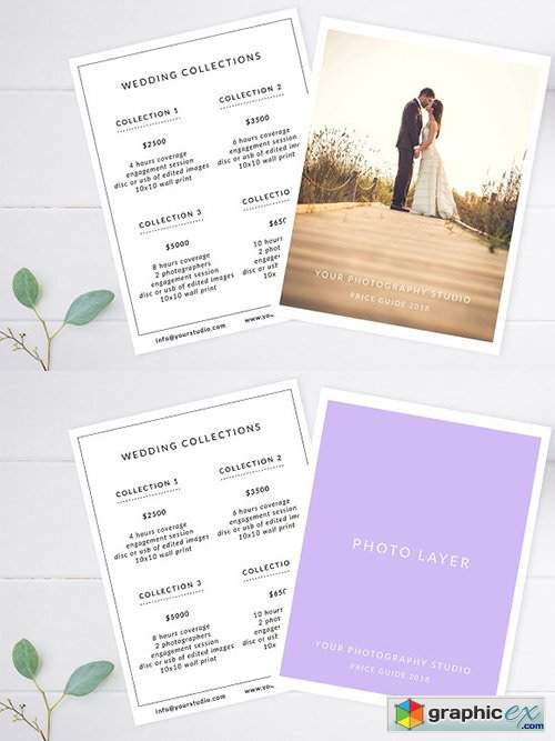 Wedding Price Guide Template
