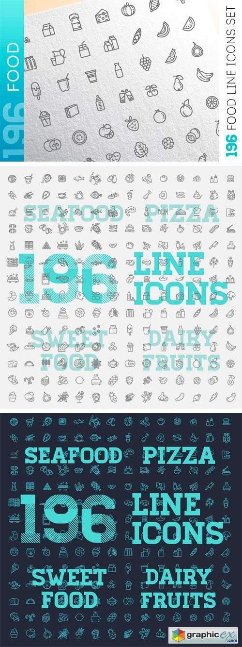 Food & Drinks Icons Set Vol.2