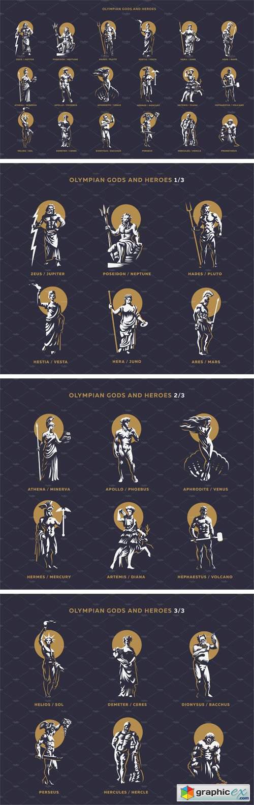 Olympic Gods and Heroes