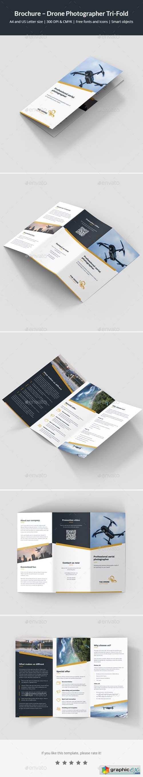 Brochure – Drone Photographer Tri-Fold