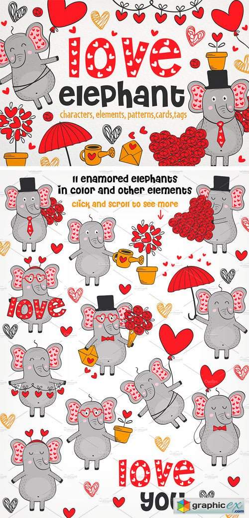 Collection Elephant in Love