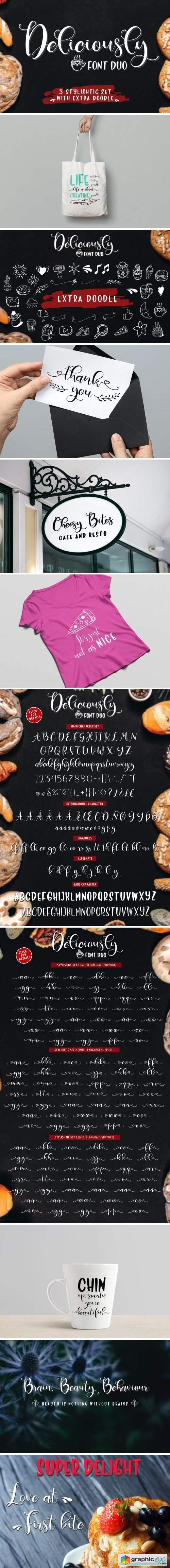 Deliciously Font Duo + Extras