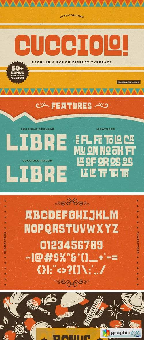 Fontbundles - Cucciolo Typeface + Extras