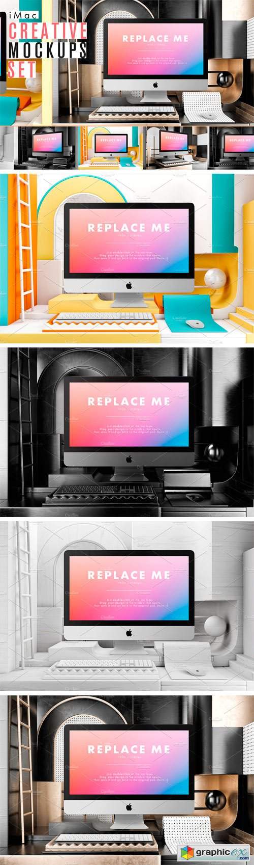 iMac Creative Mockups Set