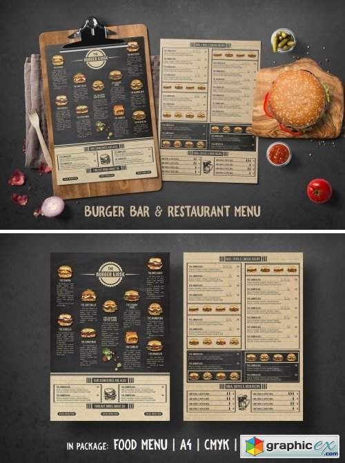 Burger Bar & Restaurant Menu