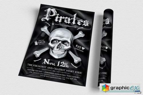Pirates Party Flyer Template
