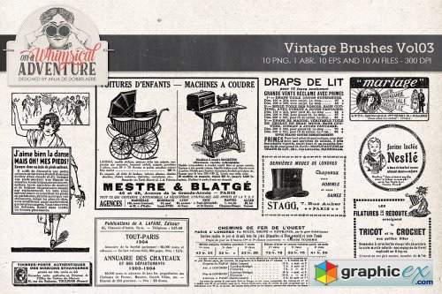 Vintage Brushes Vol03