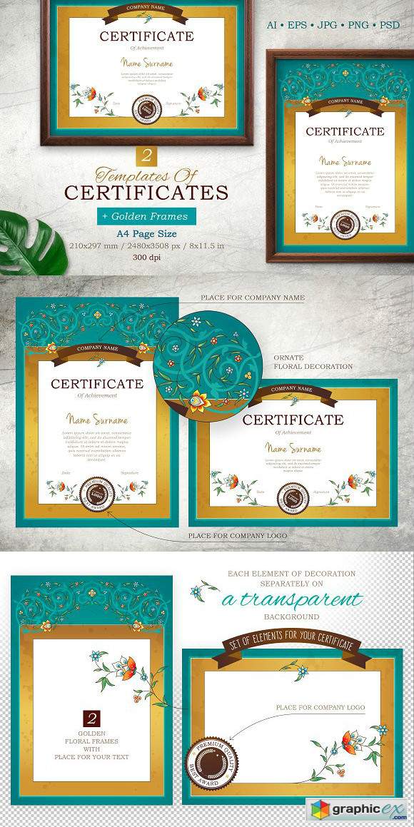 Templates Of Certificate&Frame Vol 3