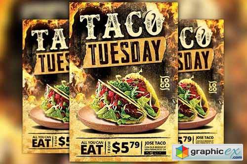 Taco Thursday Flyer Template Vol 2