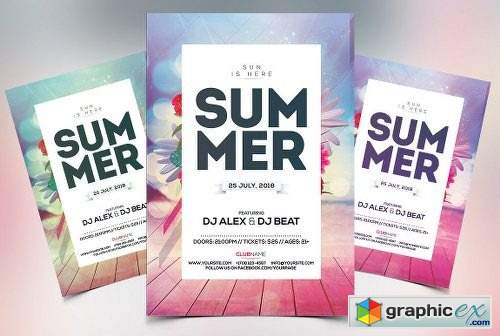 Summer Event - PSD Flyer Template 2381313