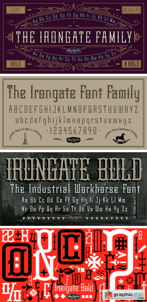 Irongate Font Family