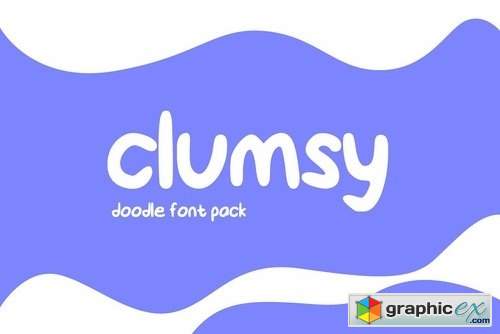 Clumsy Doodle Font Pack
