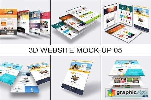 3D Website Mock-Up 5