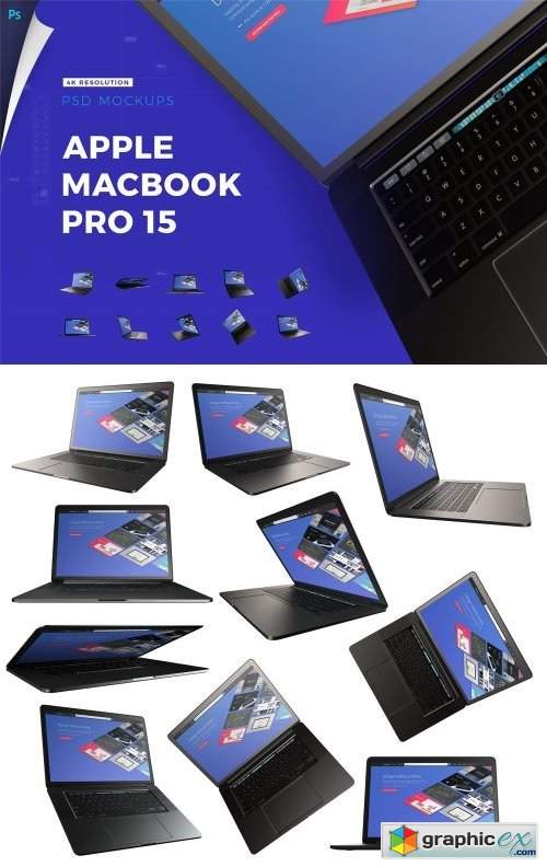 Apple Macbook Pro 15 | 4K Mockups