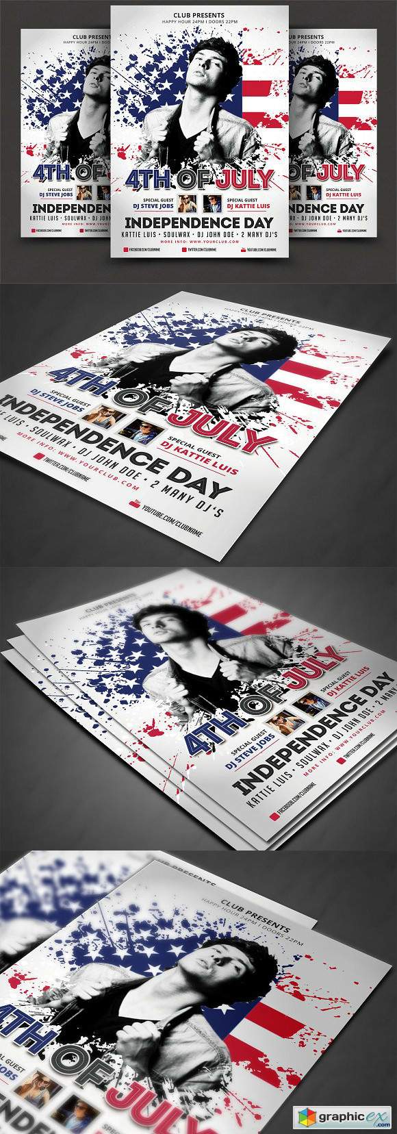 4th Of July Flyer Template 2555025
