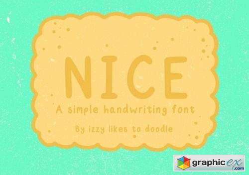 Nice - A Simple Handwriting Font