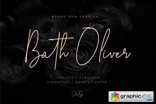 Bath Oliver Font Family - 2 Fonts