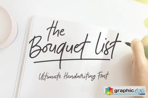 The Bouquet List Font Family - 3 Fonts