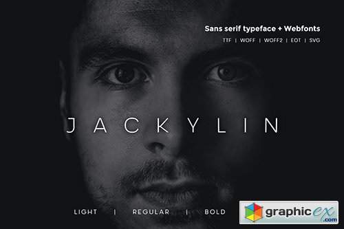 Jackylin - Typeface + WebFont with 4 weights