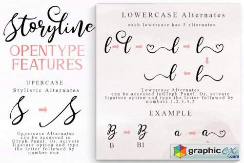 Storyline Font Family - 2 Fonts