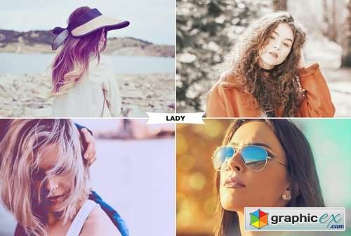 Lady Photoshop Actions