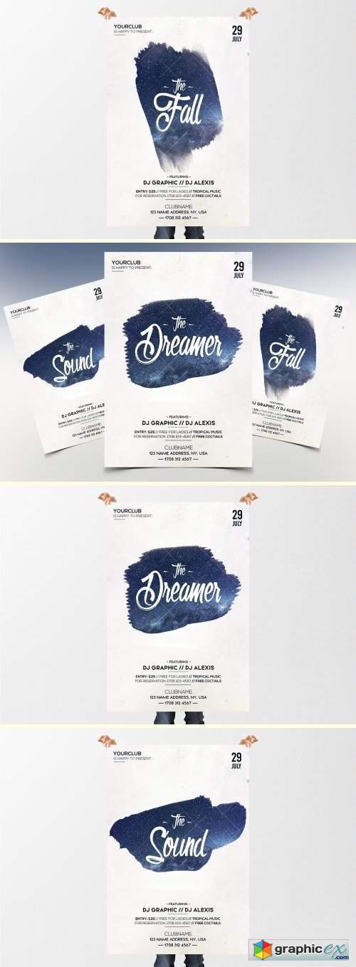 The Dreamer - Minimal PSD Flyer